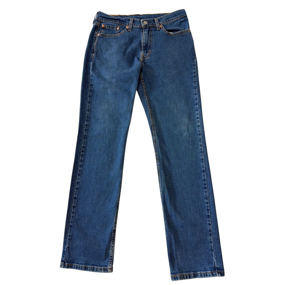 Levi's 514 Straight Fit Jeans Mens 30x32 Blue Excellent Stretch Denim